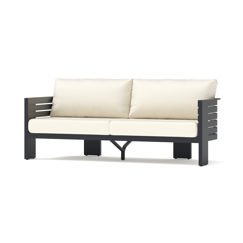 Pluma 80in Outdoor Patio Sofa - Olefin Linen