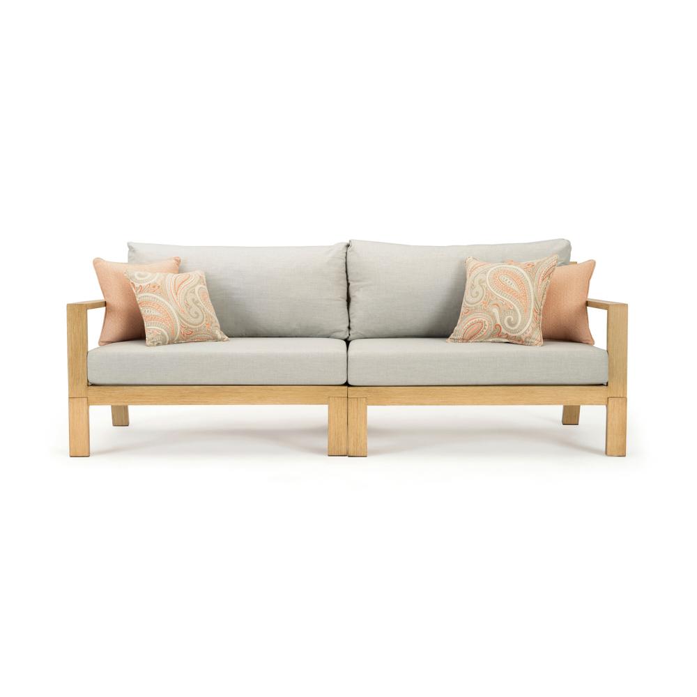 Capri 88in Sofa - Cast Silver