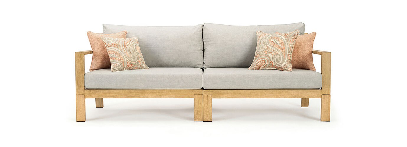 Capri™ 88in Sofa - Cast Silver