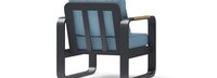 Andes 4 Piece Sunbrella® Outdoor Patio Seating Set - Canvas Denim