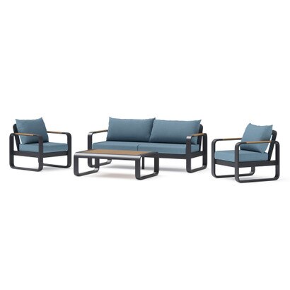 Andes 4 Piece Outdoor Patio Seating Set