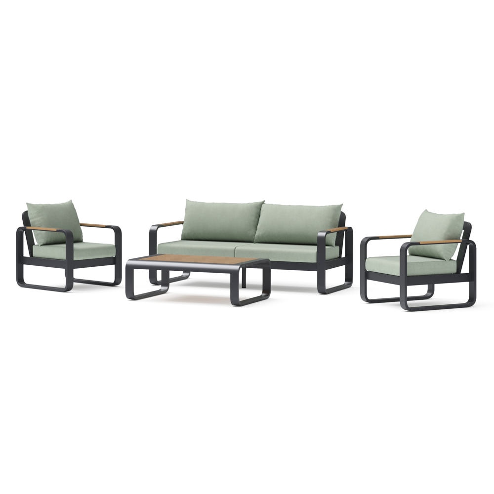 Andes 4 Piece Sunbrella® Outdoor Patio Seating Set - Canvas Oasis