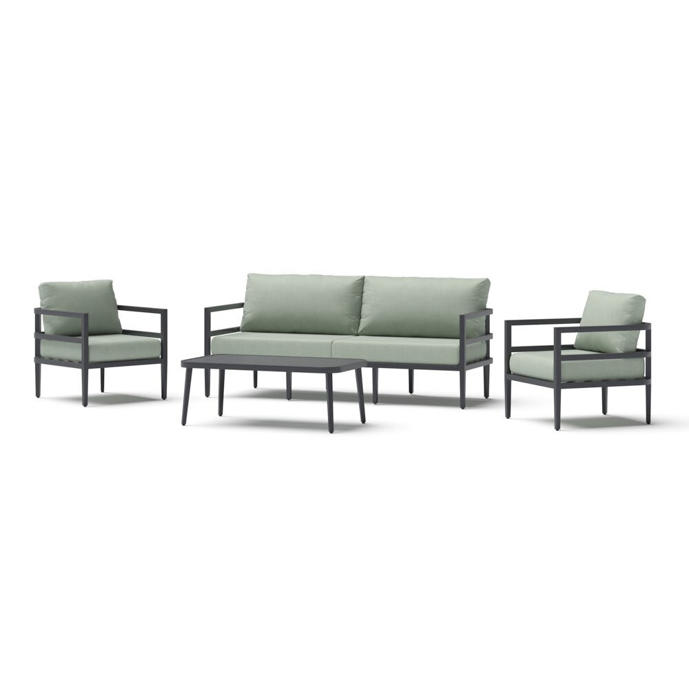 Morelia 4 Piece Sunbrella® Outdoor Patio Seating Set - Canvas Oasis