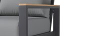 Sierra 4 Piece Outdoor Patio Seating Set - Canvas Charcoal