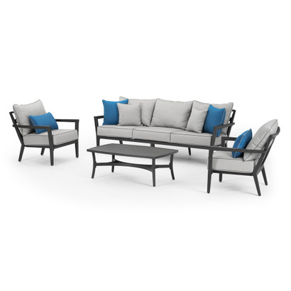 Venetia™ 4 Piece Sunbrella® Outdoor Seating Set - Gray