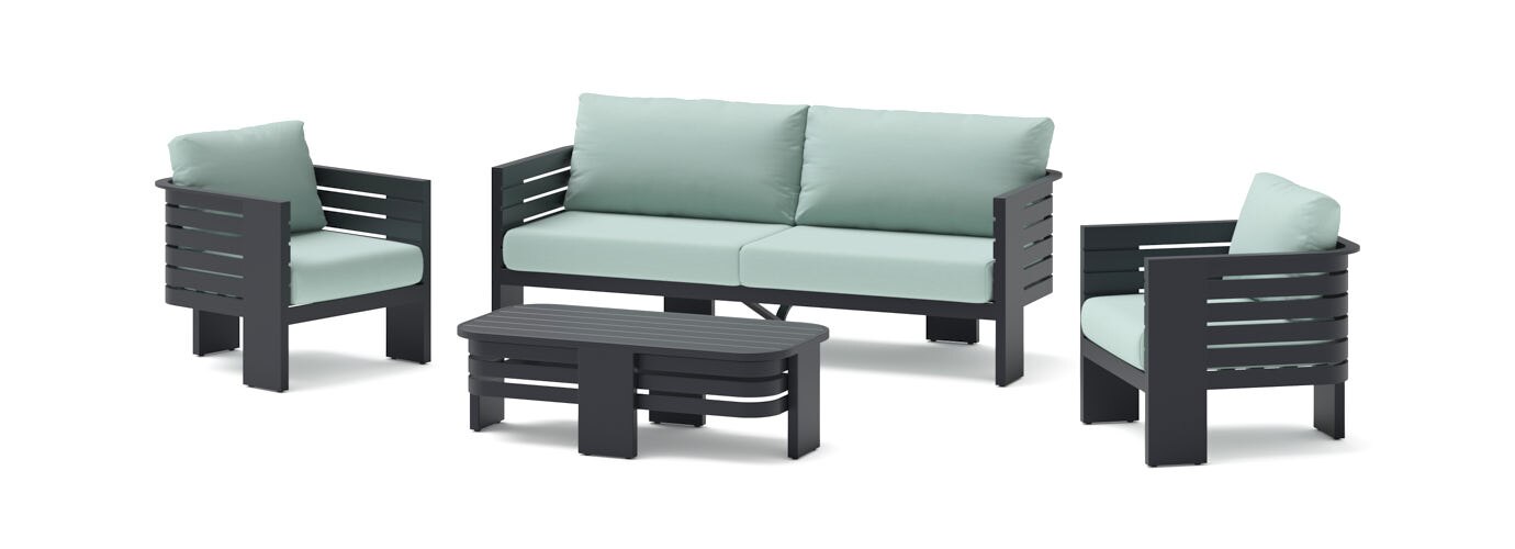 Pluma 4 Piece Outdoor Patio Seating Set