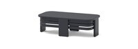 Pluma 4 Piece Sunbrella® Outdoor Patio Seating Set with Aluminum Slat Coffee Table - Canvas White