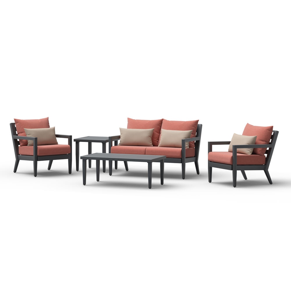Thelix™ 5 Piece Sunbrella® Outdoor Seating Set - Play Adobe