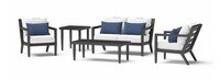 Thelix™ 5 Piece Sunbrella® Outdoor Seating Set - Bliss Ink