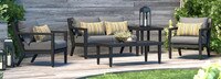 Thelix™ 5 Piece Sunbrella® Outdoor Seating Set - Navy Blue