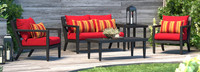 Thelix™ 5 Piece Sunbrella® Outdoor Seating Set - Sunset Red