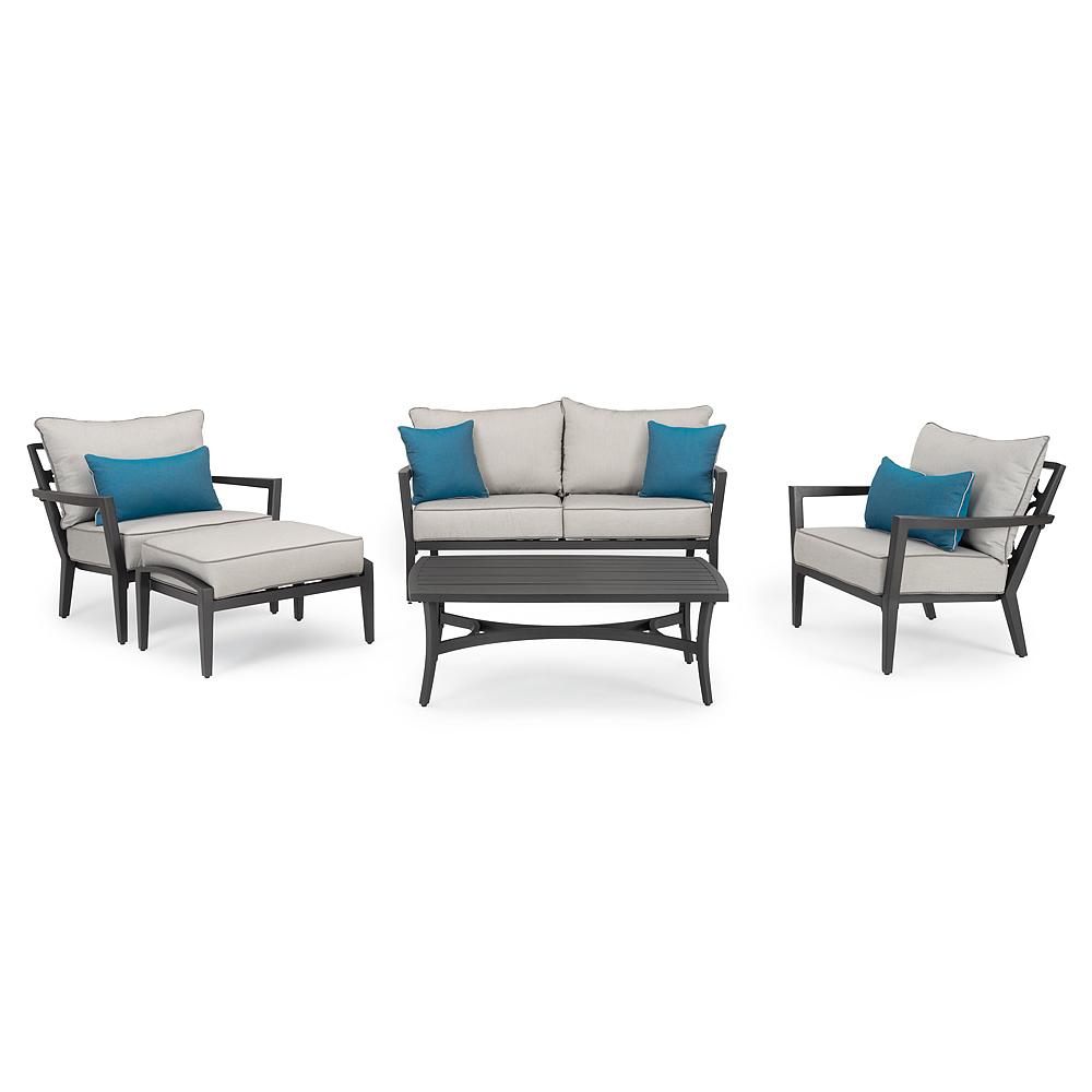 Venetia™ 5 Piece Sunbrella® Outdoor Seating Set - Gray