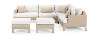Portofino® Sling 6 Piece Sunbrella® Outdoor Sectional - Beige Fennel