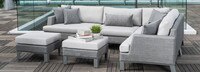 Portofino® Sling 6 Piece Sunbrella® Outdoor Sectional - Beige Fennel
