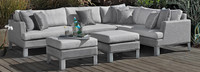 Portofino® Sling 6 Piece Sunbrella® Outdoor Sectional - Space Gray
