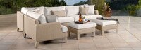Portofino® Sling 6 Piece Sunbrella® Outdoor Sectional - Space Gray
