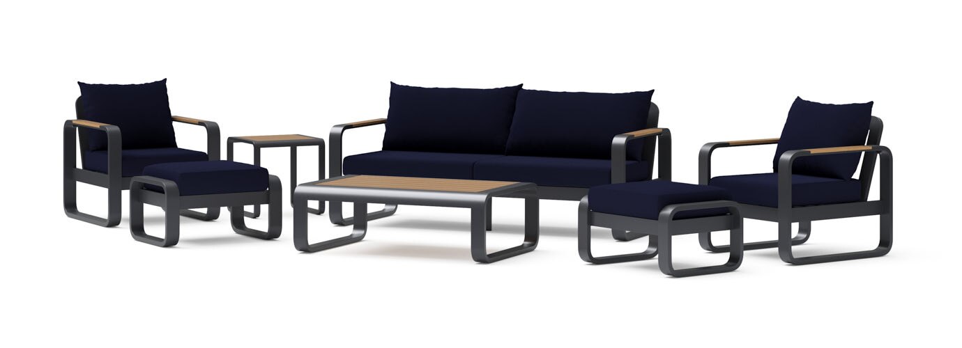 Andes 7 Piece Outdoor Patio Seating Set