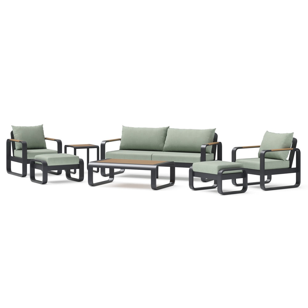 Andes 7 Piece Sunbrella® Outdoor Patio Seating Set  - Canvas Oasis