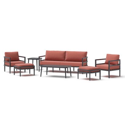 Morelia 7 Piece Sunbrella® Outdoor Patio Seating Set
