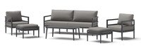 Morelia 7 Piece Outdoor Patio Seating Set - Olefin Charcoal