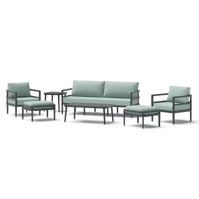 Morelia 7 Piece Sunbrella® Outdoor Patio Seating Set - Canvas Spa
