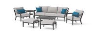 Venetia™ 7 Piece Sunbrella® Outdoor Seating Set - Gray