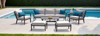 Venetia™ 7 Piece Sunbrella® Outdoor Seating Set - Gray