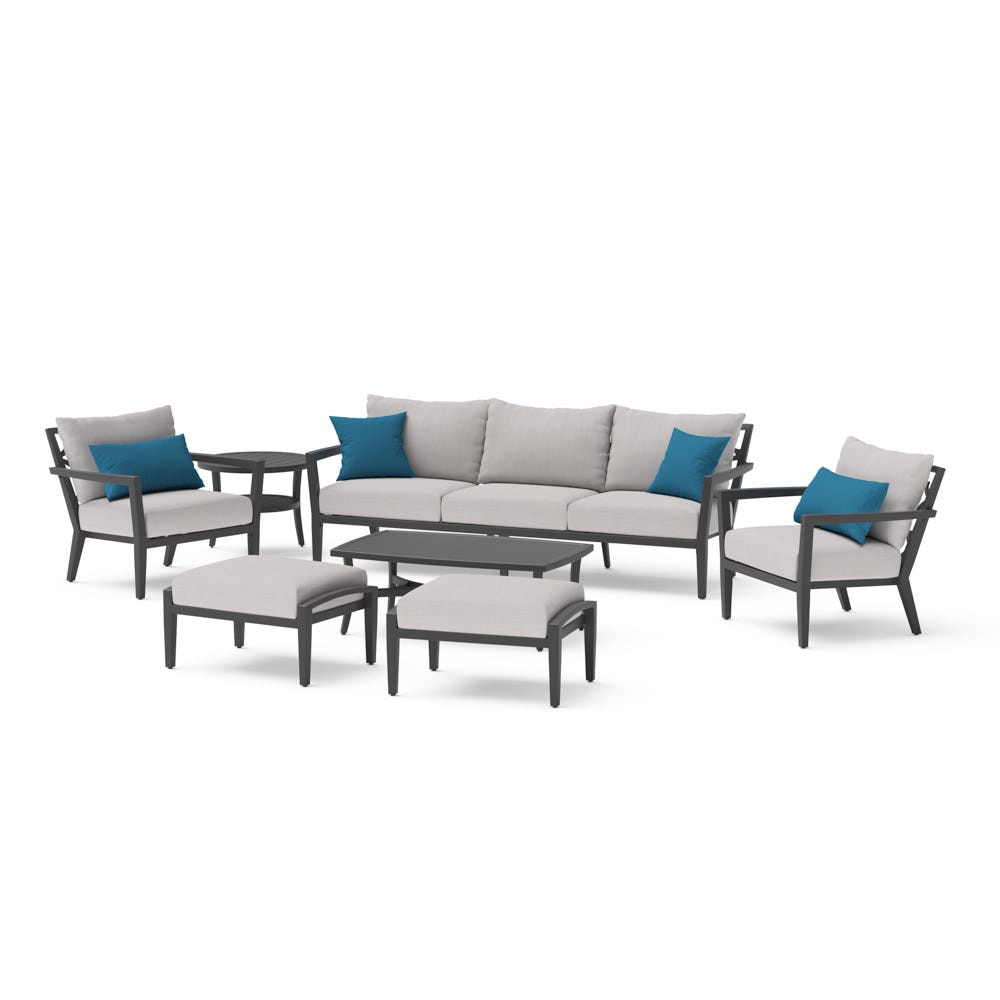 Venetia™ 7 Piece Sunbrella® Outdoor Seating Set - Gray