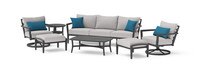 Venetia™ 7 Piece Sunbrella® Outdoor Motion Seating Set - Gray