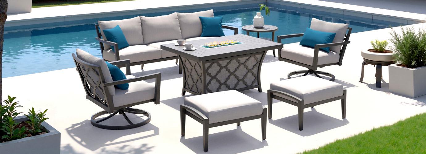 RST Brands Venetia Motion Fire Seating Set - Thumbnail 3