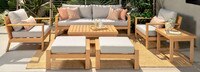 Capri™ 8 Piece Sunbrella® Outdoor Seating Set - Cast Silver