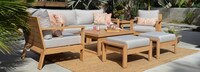 Capri™ 8 Piece Sunbrella® Outdoor Seating Set - Cast Silver