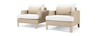 Portofino® Sling 8 Piece Sunbrella® Outdoor Deep Seating Set - Beige Fennel