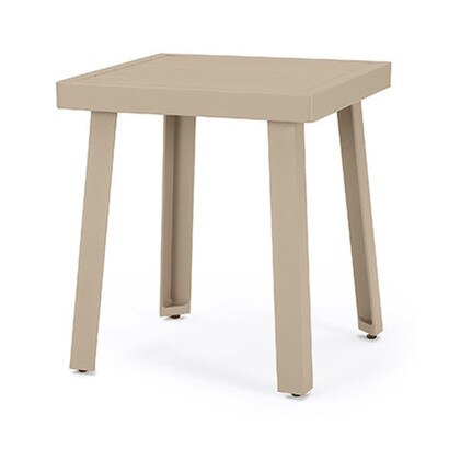 Portofino® Modern Sling 20x20 Aluminum Side Table - Fennel