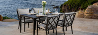 Venetia™ 5 Piece Sunbrella® Outdoor Dining Set - Gray