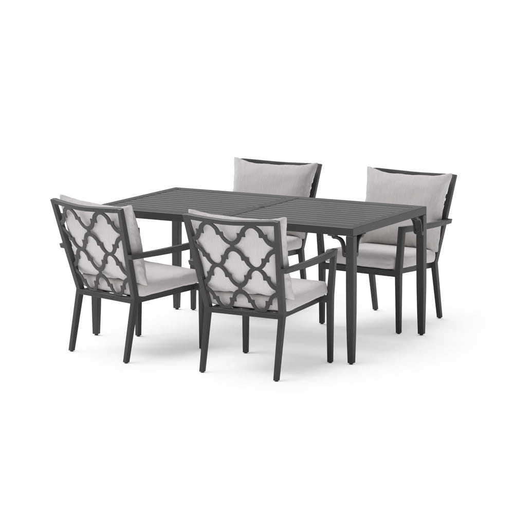 Venetia™ 5 Piece Sunbrella® Outdoor Dining Set - Gray