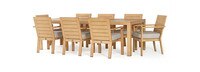 Capri™ 9 Piece Dining Set - Cast Silver