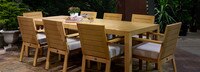 Capri™ 9 Piece Dining Set - Cast Silver