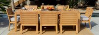 Capri™ 9 Piece Dining Set - Cast Silver