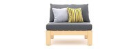Benson™ Armless Chairs - Charcoal Gray