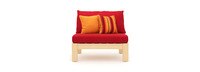 Benson™ Armless Chairs - Sunset Red