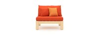 Benson™ Armless Chairs - Tikka Orange