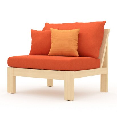 Benson™ Armless Chairs - Tikka Orange