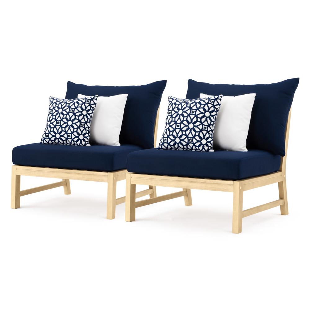 Kooper™ Armless Chairs - Navy Blue