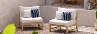 Kooper™ Armless Chairs - Spa Blue