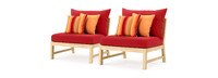 Kooper™ Armless Chairs - Sunset Red