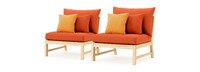 Kooper™ Armless Chairs - Tikka Orange