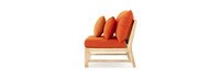 Kooper™ Armless Chairs - Tikka Orange