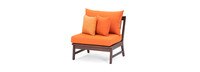 Vaughn™ Set of 2 Outdoor Armless Chairs - Tikka Orange