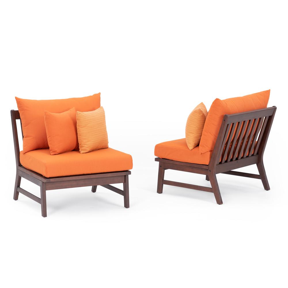 Vaughn Armless Chairs - Tikka Orange